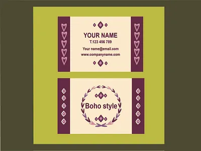 Modern Business Card Design dribbble showcase