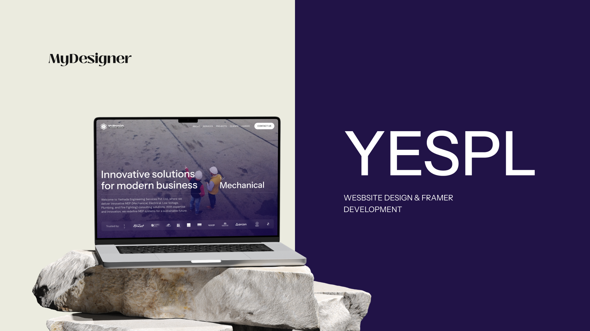 YESPL: Engineering Precision, Built with Framer framer framer design framer development no code development no code website ui web design website developer