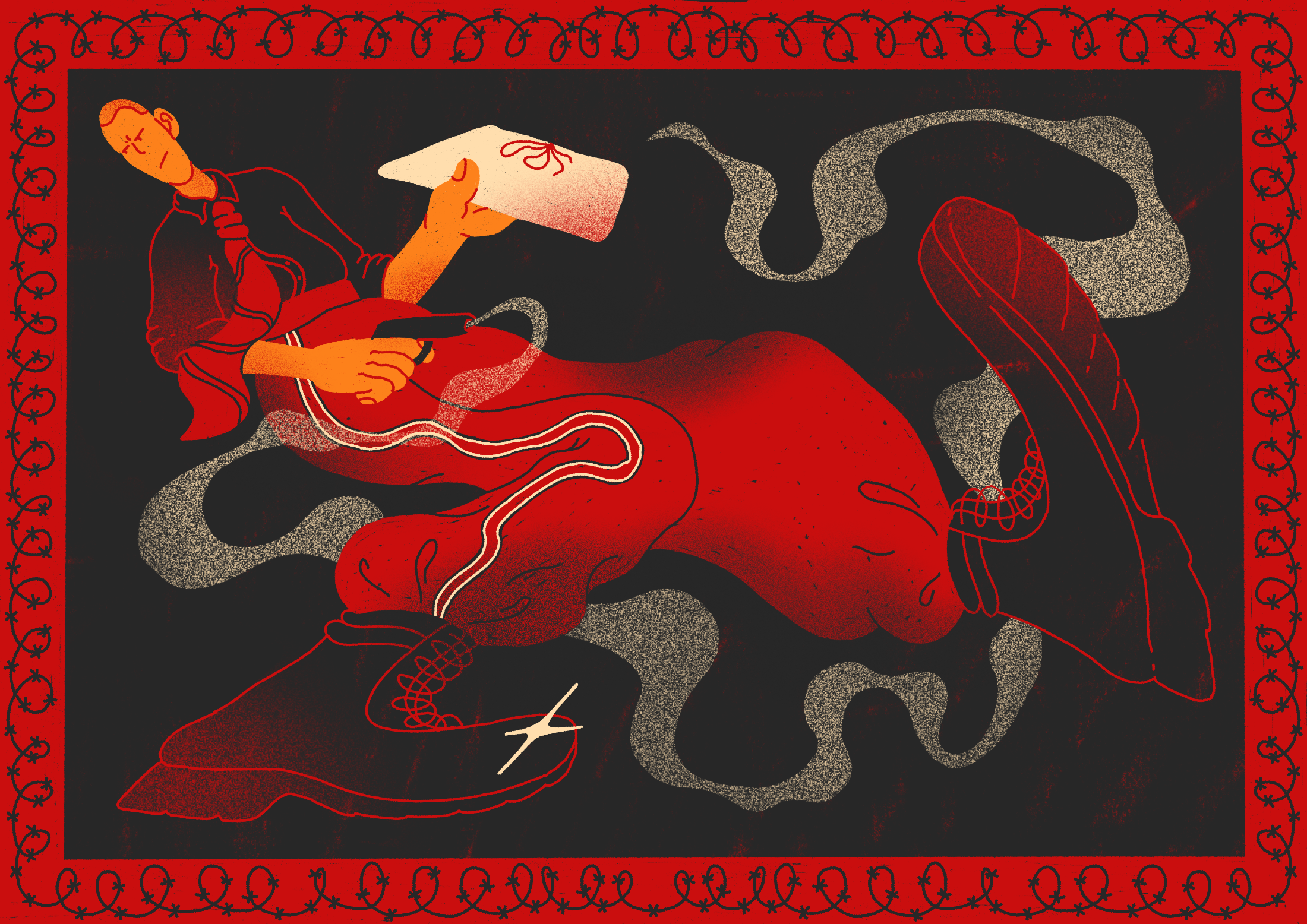 illustration for the movie Captain Volkonogov Escaped 2d character character design digital illustration illustration movie poster