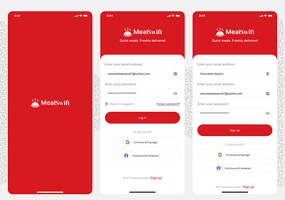 Mealswift mobile app design figma graphic design illustration mobile design ui ui ux ux web design