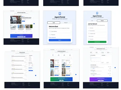 Real Estate Portal design real estate dashboard real estate landing page real estate website saas saas website saas website design ui ui ux ui ux design ui ux designer ux website design website mockup website ui