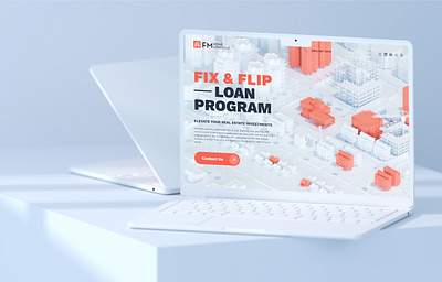 Real Estate Lending Landing Page UI company figma landing page loan mortgage program real estate renovation ui ux website