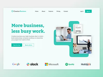 Landing page design for business firm adobexd design graphic design illustration logo ui uiux userexperience userinterface ux
