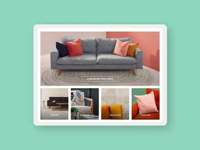 Sofa Configurator App app configurator couch custom made digital design ios ipad ipad app sofa ui ui design user journey ux design