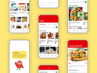 App Feature | Auchie - Auchan's Virtual Kitchen Assistant app feature product design retail user experience visual design
