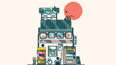 Bunpro House design fast food lover graphic design illustration ui
