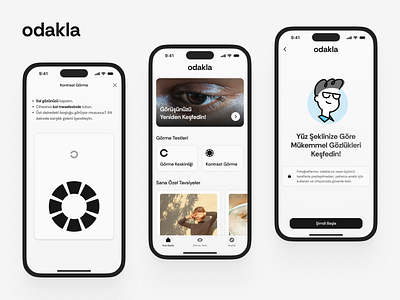 Odakla | Mobile App (for Eye Health) | UX/UI Case Study ai assistant app design eye care health app healthtech medical app mobile app odakla ui ux case vision test