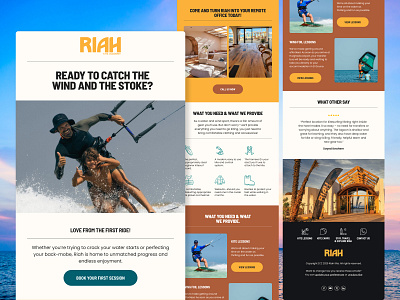 Riah Kite Academy Email Design academy adventure edm marketing email email design email template kite layout design marketing newsletter newsletter design ui web