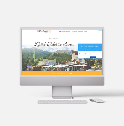 🌐 Hôtel Edelweiss Auron — Site internet — 2023 branding design graphic design ui webdesign website