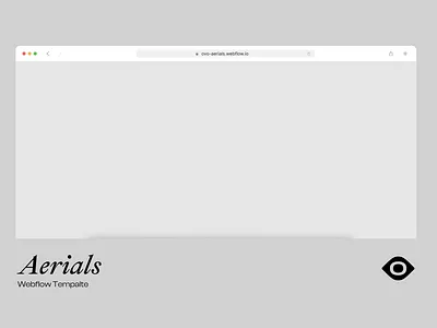 Aerials - Webflow template 3d animation branding graphic design hero hero animation landing logo menu motion graphics photography template ui ux video web webflow website