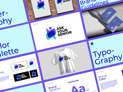 Ask Your Senior - Brand Guidelines branding brandinginspiration graphic design logo logodesign modernbranding typographydesign visualidentity
