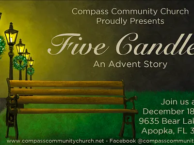 Five Candles Flyer design digital flyer illustration