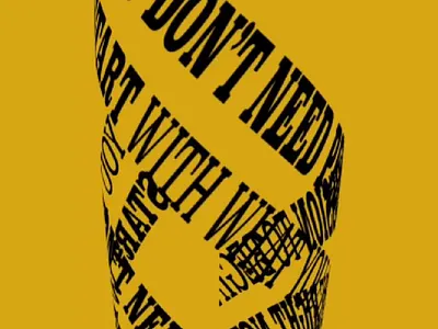 YOU DON’T NEED PERMISSION TO BEGIN - Design in After Effects after effects animated text art available for work branding design digital art graphic design hire me illustration inspirational quote inspired logo design motion design motion designer motion graphics rotating text text loop typography