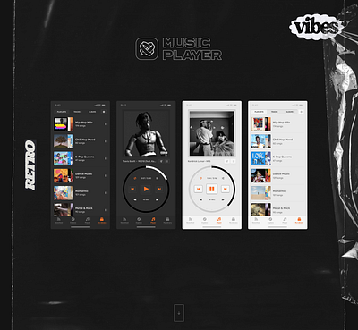 Mobile app / Music Player mobile app ui ux