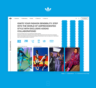 Website / Adidas ui ux webdesign website