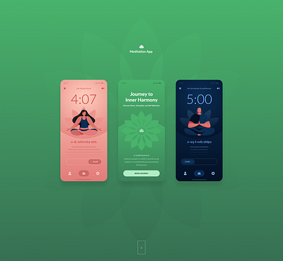 Mobile app / Meditation mobile app ui ux