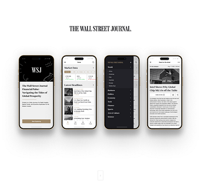 Mobile app / WSJ mobile app ui ux