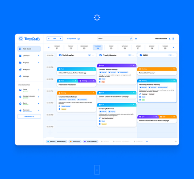 Website / TimeCraft ui ux webdesign website