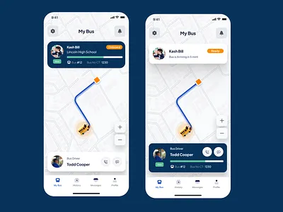 MySchoolBus – Safe Ride for Every Child app design bus app bus tracking app clean ui figma figma ui graphic design home page mobile app modern design my bus school bus app student bus app student safety app tranding app uiux