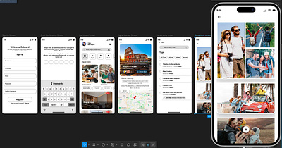 Travel and Tour App branding graphic design logo ui