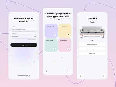 Redesign concept mobile app Resulter app design mobile app redesign ui ux webdesign