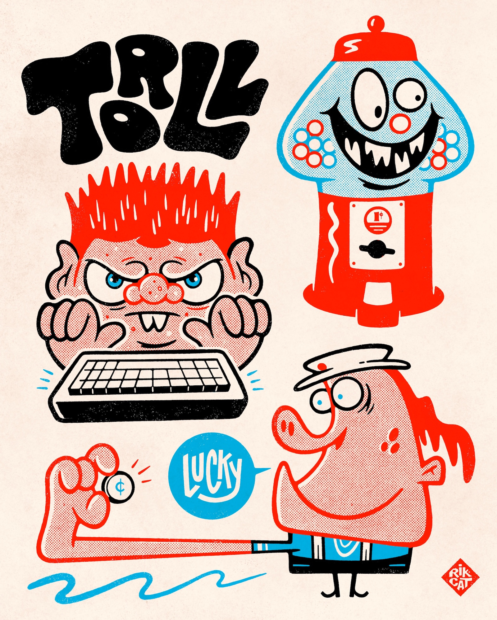 Troll branding design graphic design illustration logo