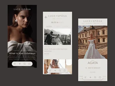 LUCE + SPOSA mobila adaptation ui