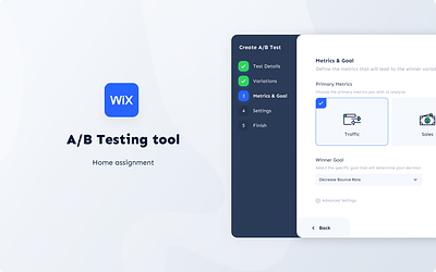 A/B Testing Tool for WIX ab testing layers product design