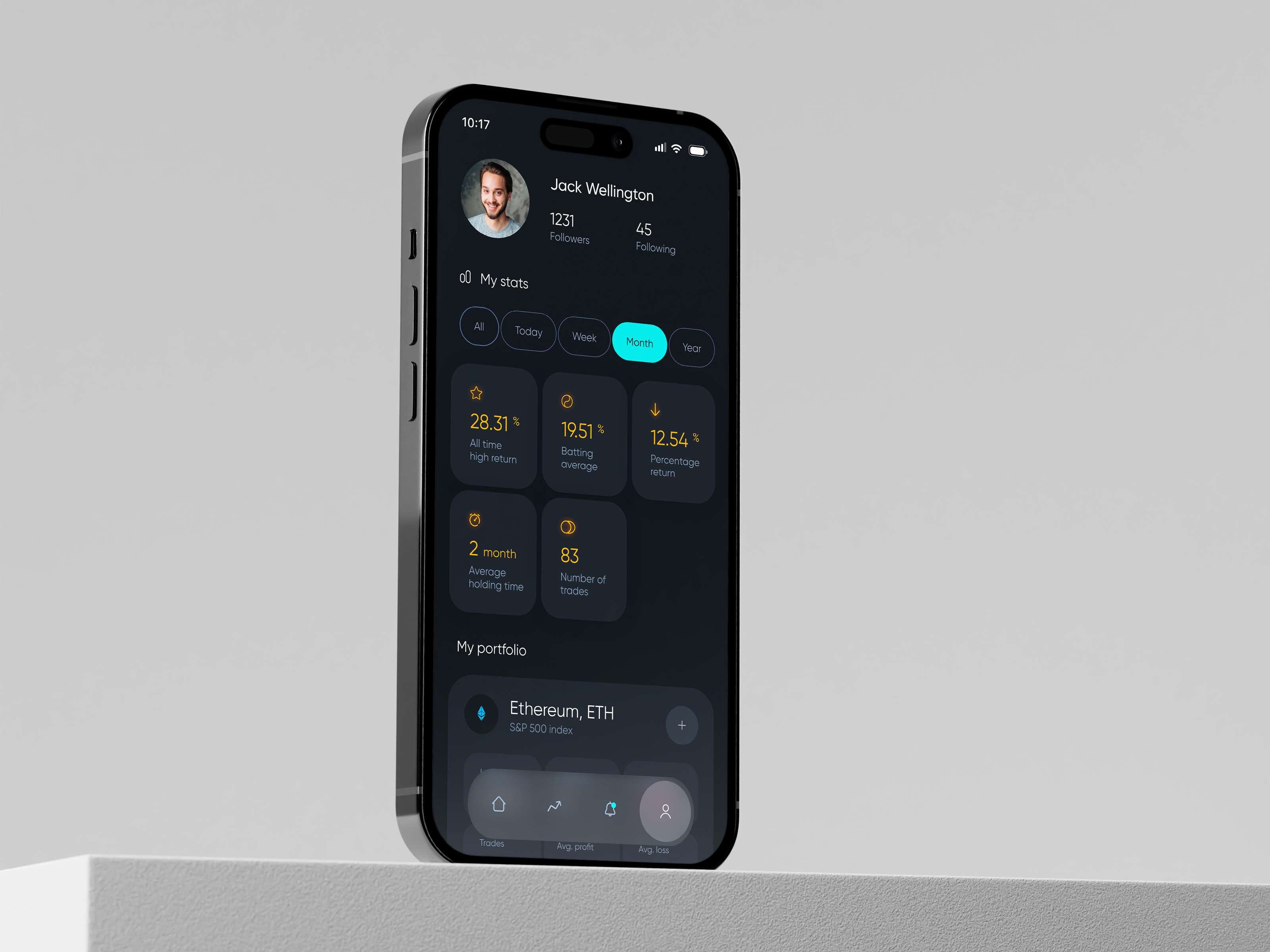 Mobile App Design. Social Network for Investors, Fintech, Stocks app design crypto app crypto currency crypto design crypto trade finance app fintech fintech design investors app mobile app mobile app design mobile design mobile interface mobile ui design product app design social media app social network social network app stocks app trading app