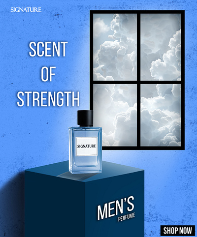 Men's Signature Perfume - Poster Design adobe artist beauty branding cosmetics design fashion graphic design graphicdesigner illustration poster ui