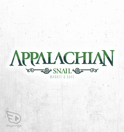 Logo concepts - market & cafe chipdavid dogwings drawing icon logo market snail vector