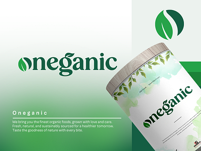 Oneganic Organic Food Logo Design best logo business business logo creative logo food green green logo leaf logo logo logo branding logo design logo designer logo maker minimal logo new logo organic organic food logo organic food logo design organic logo organic product