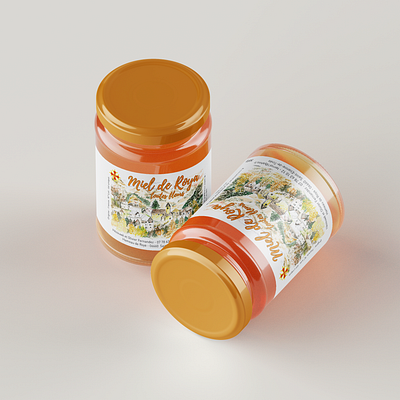 🍯 Miel de Roya — Étiquettes — 2024 adobe branding design graphic design illustration illustrator label mockup tag vector