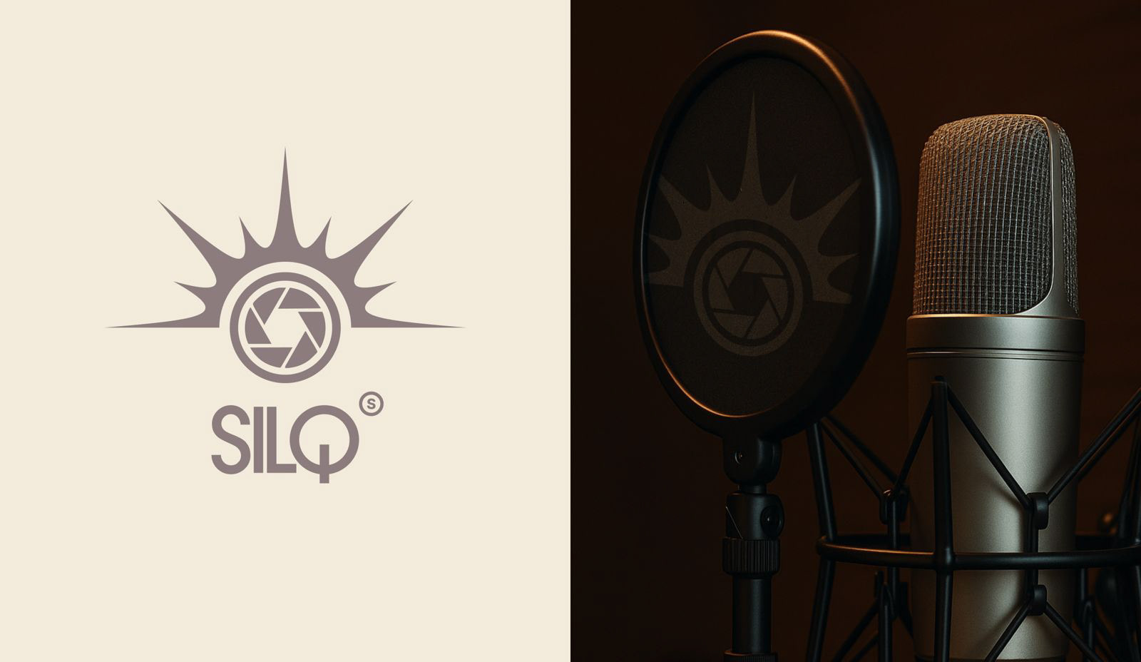Corporate logo of the Podcasting & Photo Studio "SILQ" absctractlogo aesthetic logo ai corporate identity creative creative logo design emblem fashion illustration logo for company logo for studio logo photostudio logo podcasting logofolio minimal