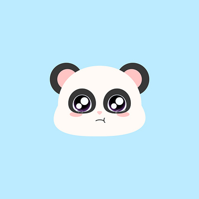 Sad Bear animal bear blue branding chubby animal cute design fat graphic design illustration kawaii logo panda sweet ui vector