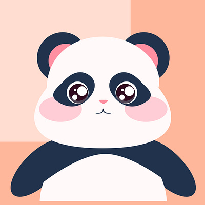 Chubby Panda animal art baby branding chibi child cubby cute design figma graphic design icon illustration kawaii logo panda sweet ui vector