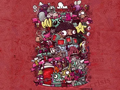 Delirios ilustrados bold cartoon chaos characters colorful comic doodle funny graffiti monsters pop art street urban