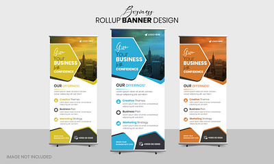 Professional Minimalist Business Rollup Banner Design rollup for medical events