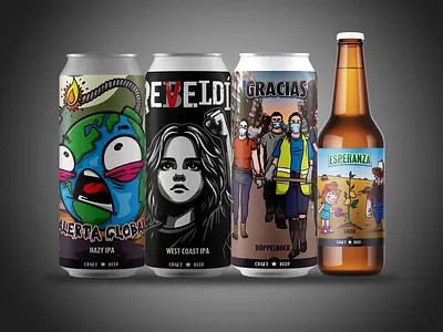 Line of special beers by the DANA of Valencia. beer branding cartoon colors craft dana design drink illustration label valencia