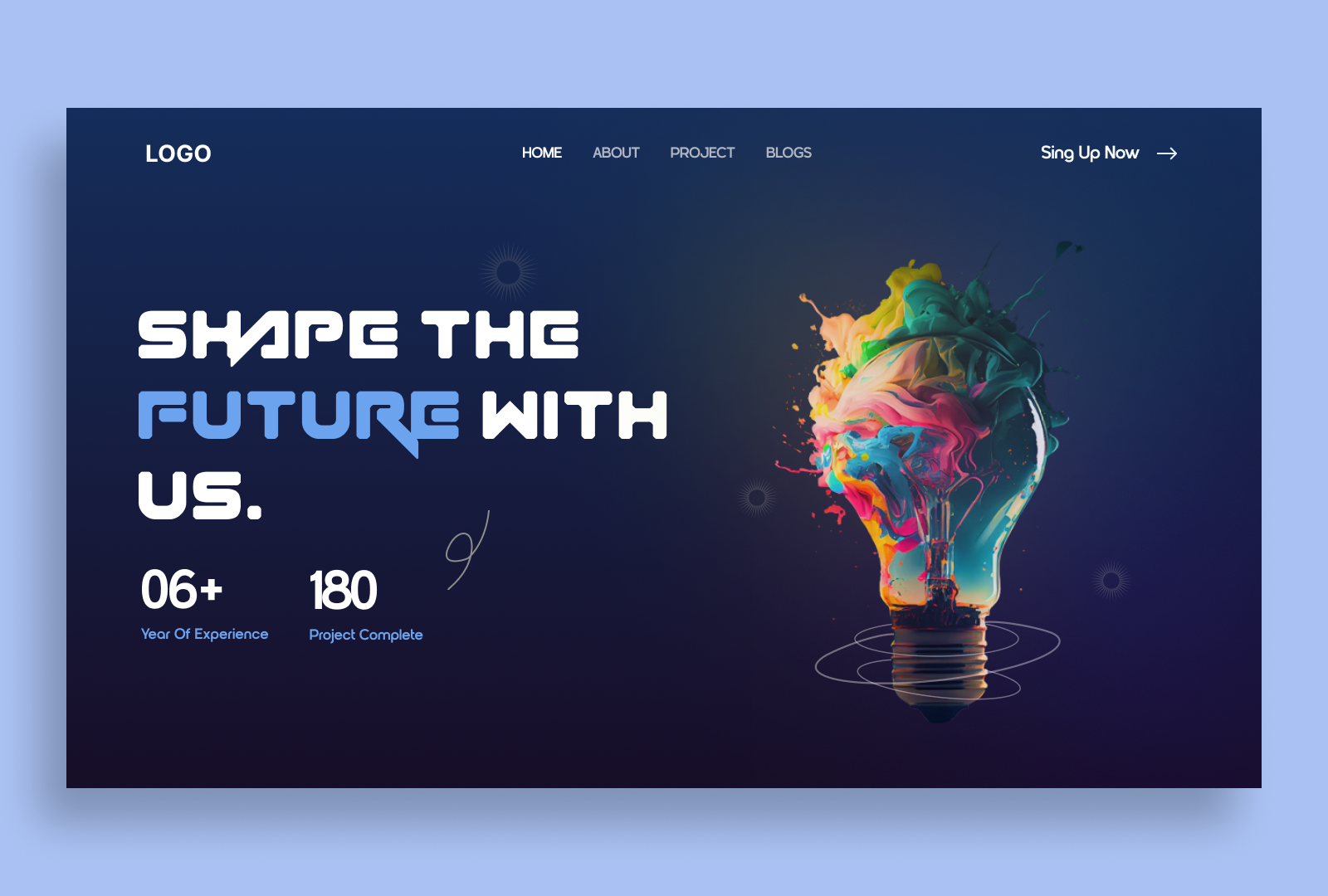 Shape The Future With Us" A Vision Driven Hero Section. appdesign creativedesign designdaily designsystem digitaldesign figmadesign interfacedesign minimaldesign mobiledesign productdesign uidesign uiux userexperience userinterface uxdesign uxinspiration uxui uxuidesigner webdesign webinterface