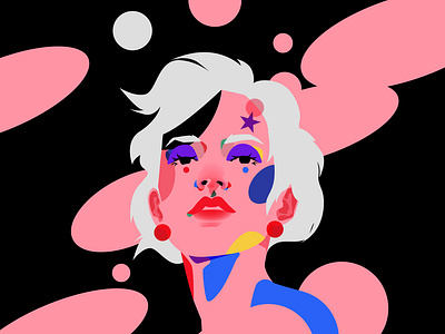 Play abstract composition design editorial editorial illustration illustration laconic lines minimal play portrait portrait illustration poster vector vector portrait woman woman illustration