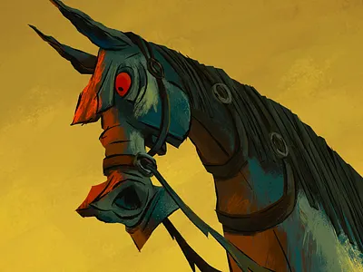 Horse animation character horse illustration lighting mograph moho