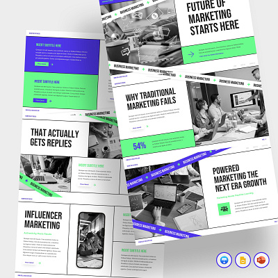 Marketing Pitch Deck Presentation branding business creative design digital graphic design marketing modern pitch deck planning powerpoint presentation slides strategy template ui