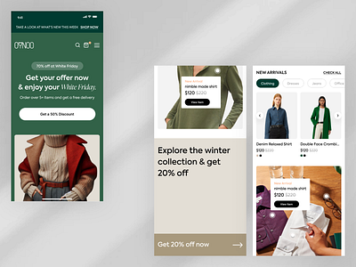 OYNOO Store | Responsive e commerce fashion home page ios mobile design product design responsive store ui design user experience user interface design. web design