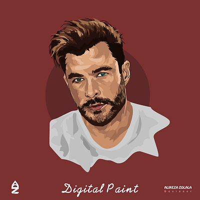 portrait digital paint art digitalpaint illustraitor illustration portrait