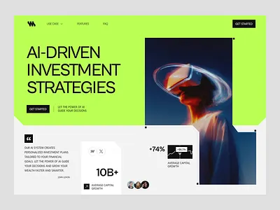 AI Investment - Website Design branding creative website design landing page tech website technology website ui ux web design