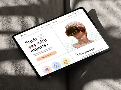EdTech — Online Learning Site 3d icons branding concept design edtech educational experts graphic design homepage illustrated icons illustration landing layout learning mockup study ui ux vector web design