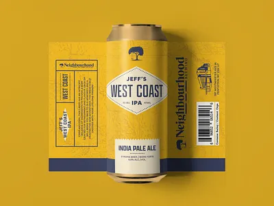 Craft Beer Can Design beer beverage can cpg craft design yellow