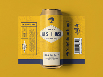 Craft Beer Can Design beer beverage can cpg craft design yellow