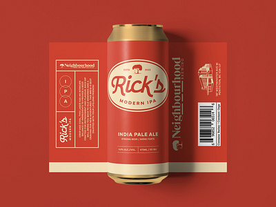 Can Design for Craft Beer beer beer can beverage can craft local orance red